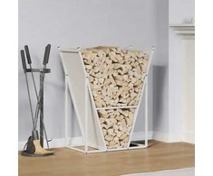 Stovas malkoms, balta, 69,5x35x81 cm, šaltai valcuotas plienas