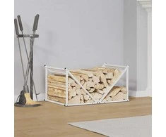 Stovas malkoms, balta, 70x43x34,5 cm, šaltai valcuotas plienas