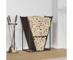 Stovas malkoms, juodos, 69,5x35x81 cm, šaltai valcuotas plienas