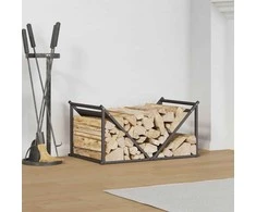 Stovas malkoms, juodos, 70x43x34,5 cm, šaltai valcuotas plienas
