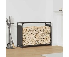 Stovas malkoms, juodos, 90x28x65 cm, šaltai valcuotas plienas