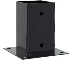 Stulpų pagrindai kvadratiniai, 12vnt., antracito sp., 81x81mm