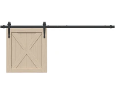 Stumdomų spintelės durelių rinkinys, juodas, 122cm, plienas