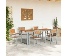 Susilankstantis krėslas 6 pcs Ruda 56 x 57 x 87 cm
