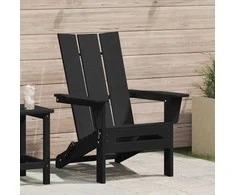 Sulankstoma Adirondack kėdė Juoda 80,5 x 74,5 x 92 cm HDPE