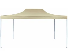 Sulankstoma proginė palapinė, kreminė, 3x4m, plienas