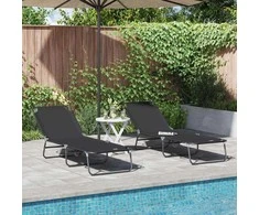 Sulankstomas gultas 2 pcs Juoda 188 x 57 x 86,5 cm Poliesteris