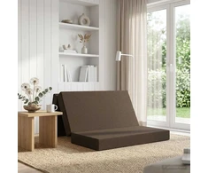 Čiužinys Sulankstomas Sofos Lova 140 x 67 x 45 cm Taupe