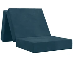Čiužinys Sulankstomas Sofos Lova 190 x 90 x 15 cm Mėlyna