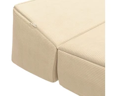 Sofa Sulankstomas Sofos Lova Kreminė 200 x 70 x 10 cm