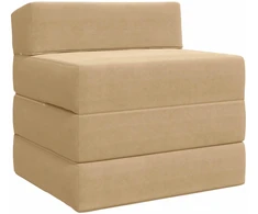 Sofa Sulankstomas Sofos Lova Šviesiai žalia pilka 200 x 70 x 15 cm