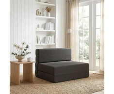 Sulankstomas Sofos Lova Tamsiai pilka 70 x 72 x 60 cm Audinys