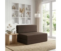 Sulankstomas Sofos Lova Taupe 70 x 72 x 60 cm Audinys