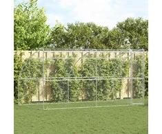 Šunų narvas 2 vnt. Sidabrinė 4 x 2 x 2 m Galvanizuotas plienas