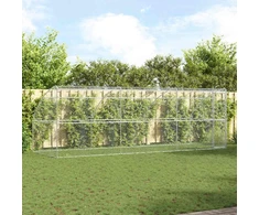 Šunų narvas 3 vnt. Sidabrinė 6 x 2 x 2 m Galvanizuotas plienas