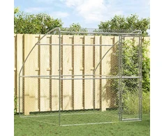 Šunų narvas Sidabrinė 2 x 2 x 2 m Galvanizuotas plienas