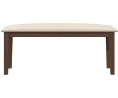 Suoliukas 110 cm Ruda medžio masyvo guma