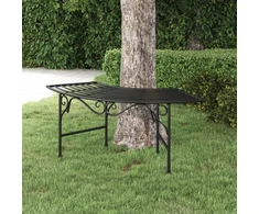 Suoliukas aplink medį, juodos spalvos, 113cm, plienas