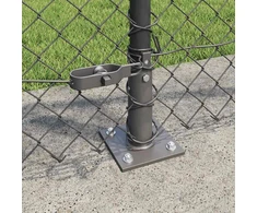 Grandininė tvora su betono baze 25 x 1 m PVC dengtas plienas