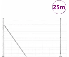 Suvirinta vielos tvora su betono baze 25 x 1,6 m Sidabrinė