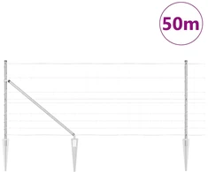 Suvirintas vielinis tvoras su smailiais galais 50 x 1 m