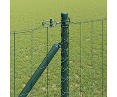 Euro tvora su smeigėmis 25 x 1,2 m PVC dengtas plienas Žalia