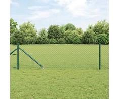 Grandininė tvora su smaigaliais 25 x 0,4 m PVC dengtas plienas
