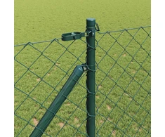 Suvirintas vielinis tvoras su smailiais galais 25 x 1 m Žalia