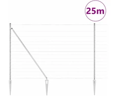 Suvirintas vielinis tvoras su smailiais galais 25 x 1,6 m