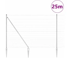 Suvirintas vielinis tvoras su smailiais galais 25 x 1,6 m