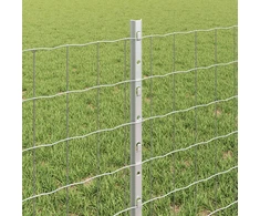 Euro tvoros su stulpu 10 x 0,6 m Galvanizuotas plienas