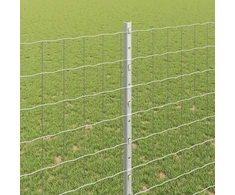 Euro tvoros su stulpu 10 x 1,5 m Galvanizuotas plienas