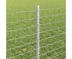 Euro tvoros su stulpu 25 x 0,6 m Galvanizuotas plienas