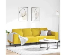 Svetainės sofa Geltona 250 x 77 x 76 cm