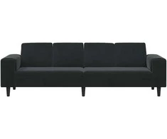Svetainės sofa Juoda 250 x 77 x 76 cm