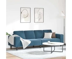 Svetainės sofa Mėlyna 250 x 77 x 76 cm