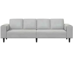 Svetainės sofa Šviesiai pilka 250 x 77 x 76 cm