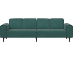 Svetainės sofa Tamsiai žalia 250 x 77 x 76 cm