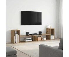 TV staliukas Televizoriaus spintelė 100 x 30 x 50 cm Artisano ąžuolo