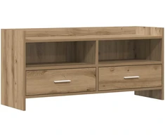 TV staliukas Televizoriaus spintelė 100 x 33 x 47 cm Artisano ąžuolo