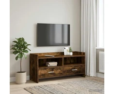 TV staliukas Televizoriaus spintelė 100 x 33 x 47 cm Dūminio ąžuolo