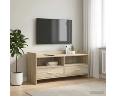 TV staliukas Televizoriaus spintelė 100 x 33 x 47 cm Sonoma ąžuolas