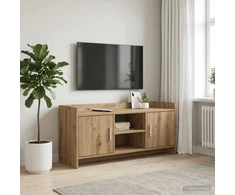 TV staliukas Televizoriaus spintelė 102 x 33 x 47 cm Artisano ąžuolo