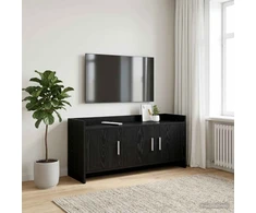TV staliukas Televizoriaus spintelė 102 x 33 x 47 cm Juodojo ąžuolo