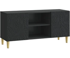 TV staliukas Televizoriaus spintelė 102 x 34,5 x 50 cm Juoda
