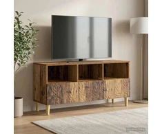 TV staliukas Televizoriaus spintelė 102 x 34,5 x 50 cm Sendintos medienos