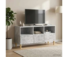 TV staliukas Televizoriaus spintelė 102 x 34,5 x 50 cm Betono pilka