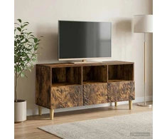 TV staliukas Televizoriaus spintelė 102 x 34,5 x 50 cm Dūminio ąžuolo
