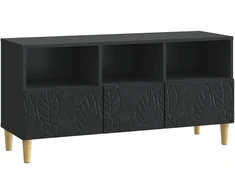TV staliukas Televizoriaus spintelė 102 x 34,5 x 50 cm Juoda