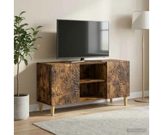 TV staliukas Televizoriaus spintelė 102 x 34,5 x 50 cm Dūminio ąžuolo